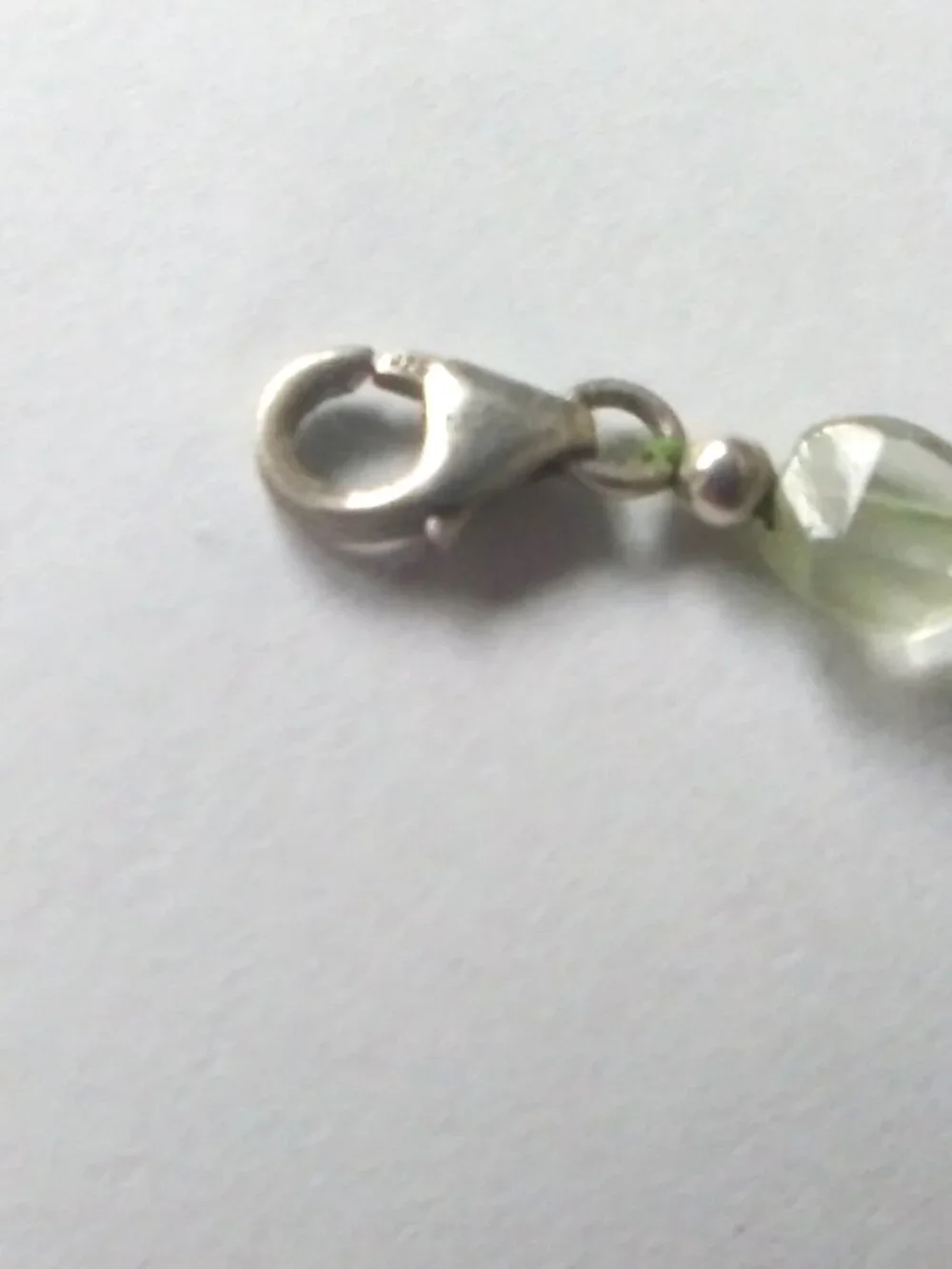 Prasiolite Nugget Silver Necklace